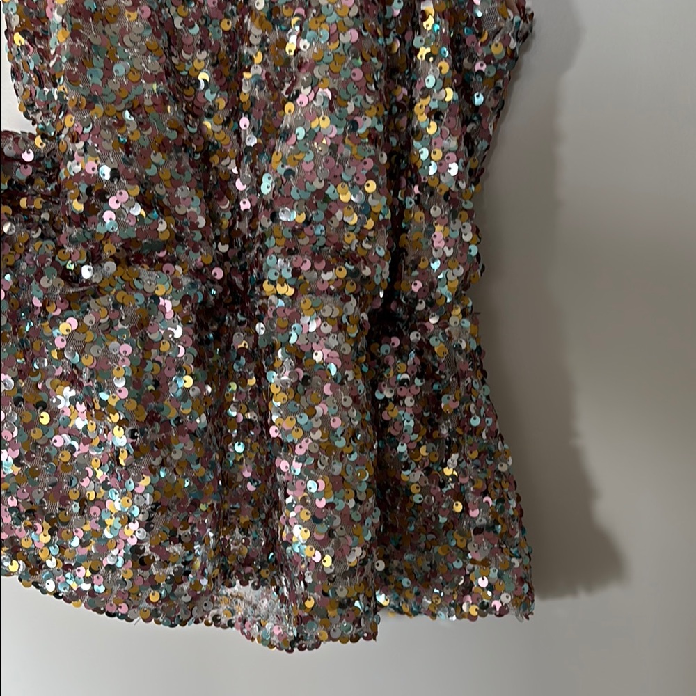 Adelyn Rae Multicolor Sequin Tank Top - Picture 5 of 13